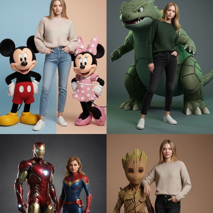Hyperrealistic Fashion Photography with Mickey and Minnie
