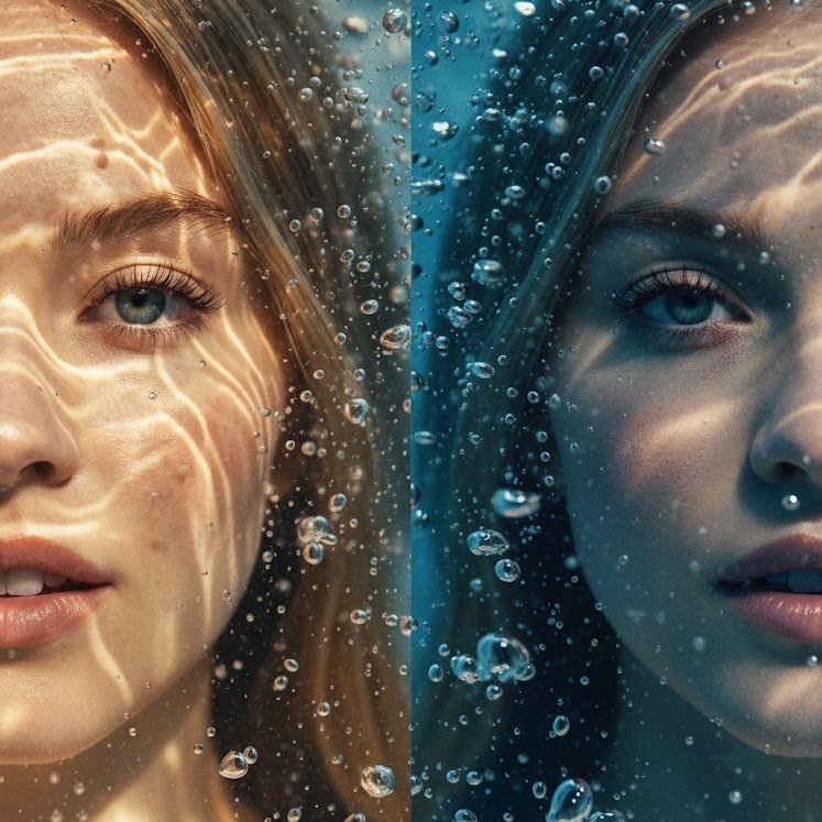 Underwater Portrait Split Composition