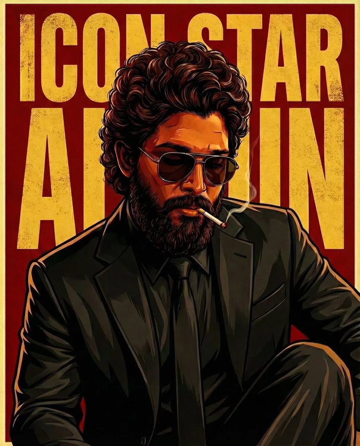 Rugged Indian Superstar Digital Illustration