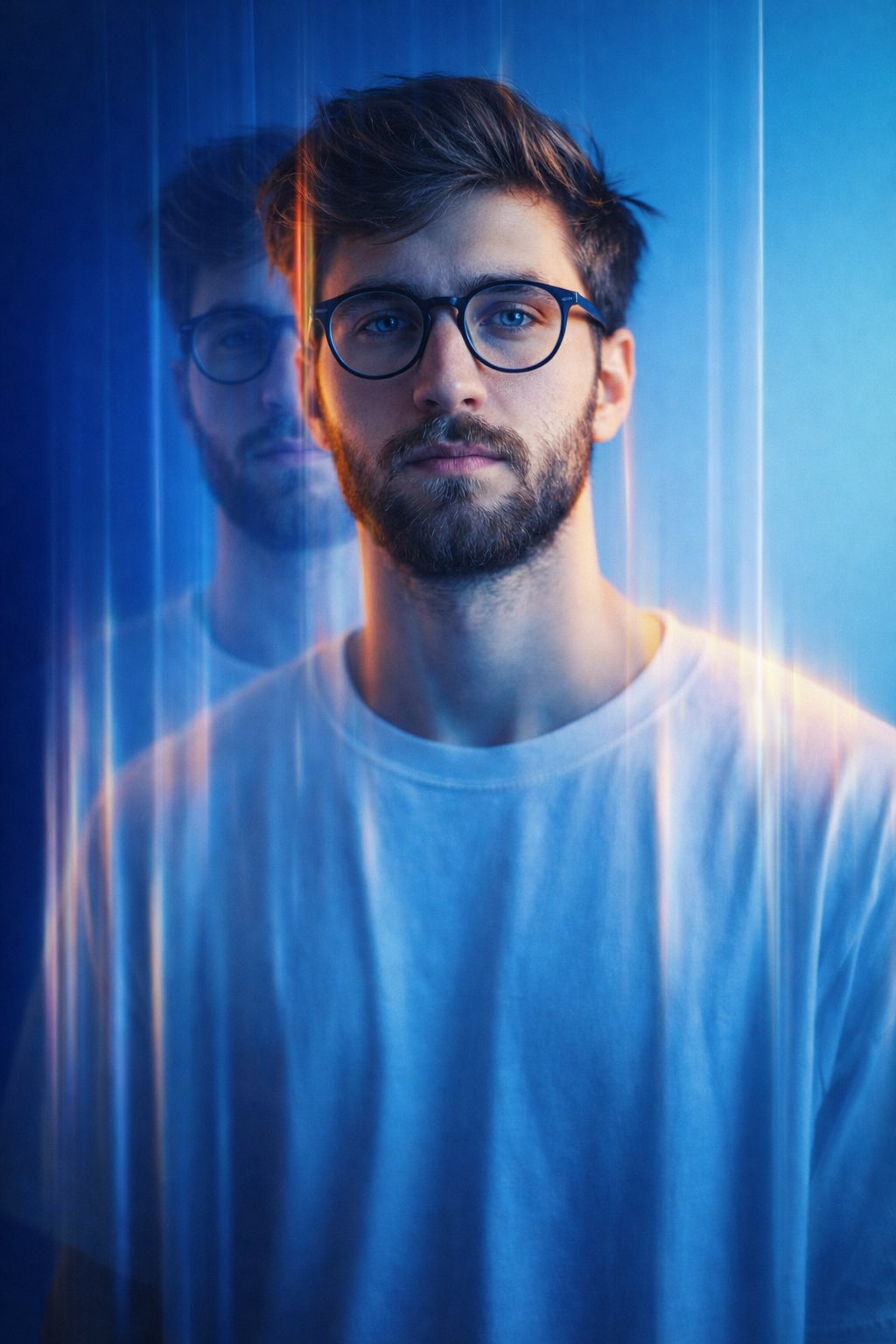 Cinematic High-Fashion Half-Length Portrait with Dreamy Editorial Vibe