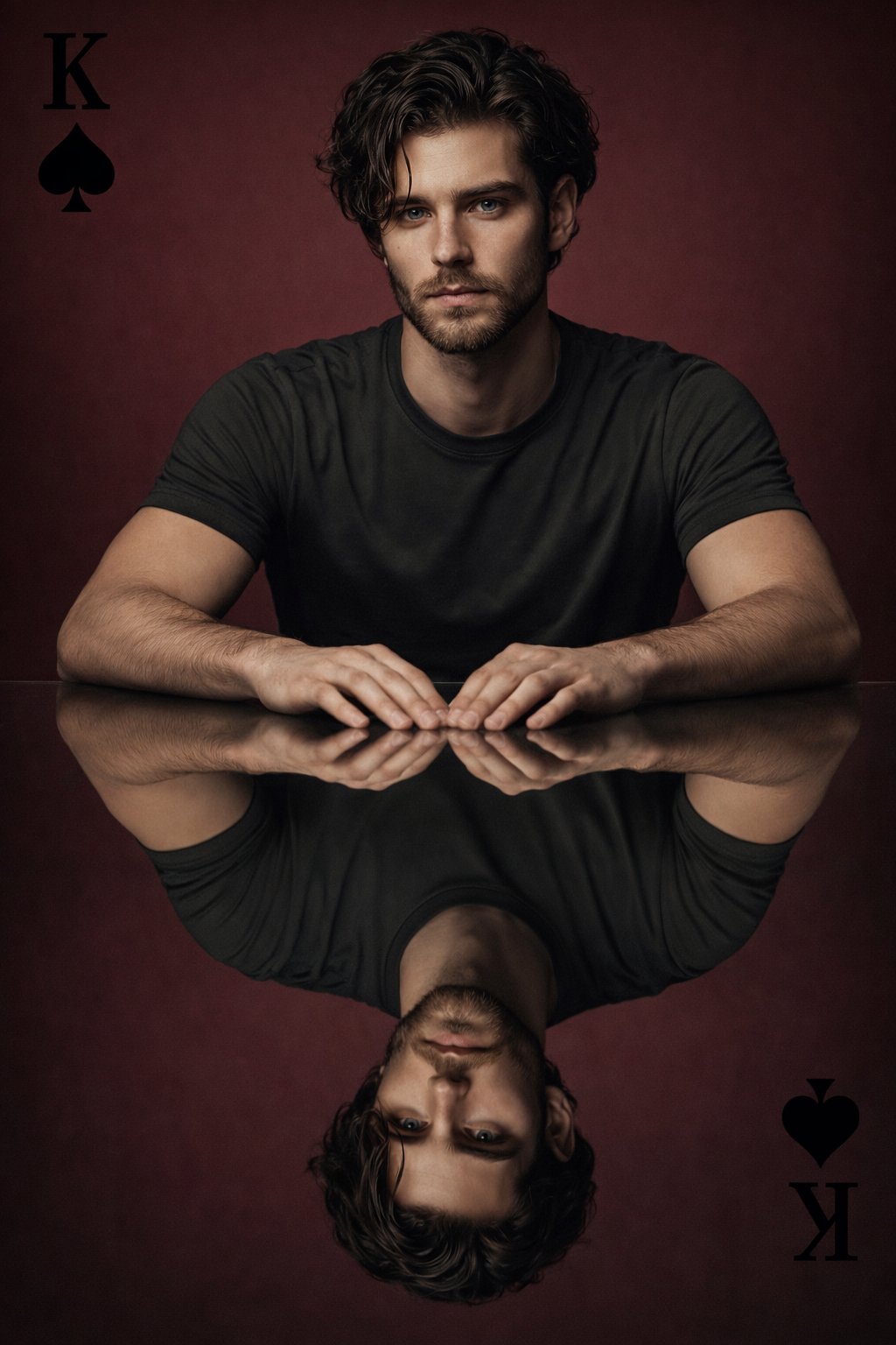 Ultra-realistic Androgynous Portrait, Symmetrical Composition