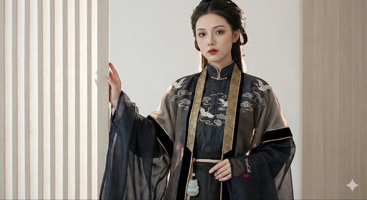 22岁现代汉服coser的高端时尚肖像