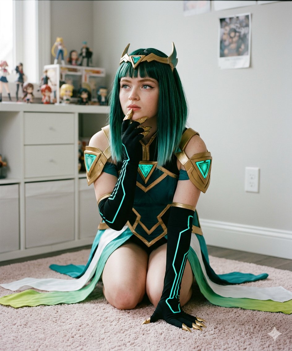 Young Woman Fantasy Sci-Fi Cosplay Portrait