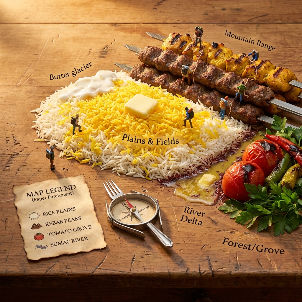 Chelo Kebab 地形美食地图