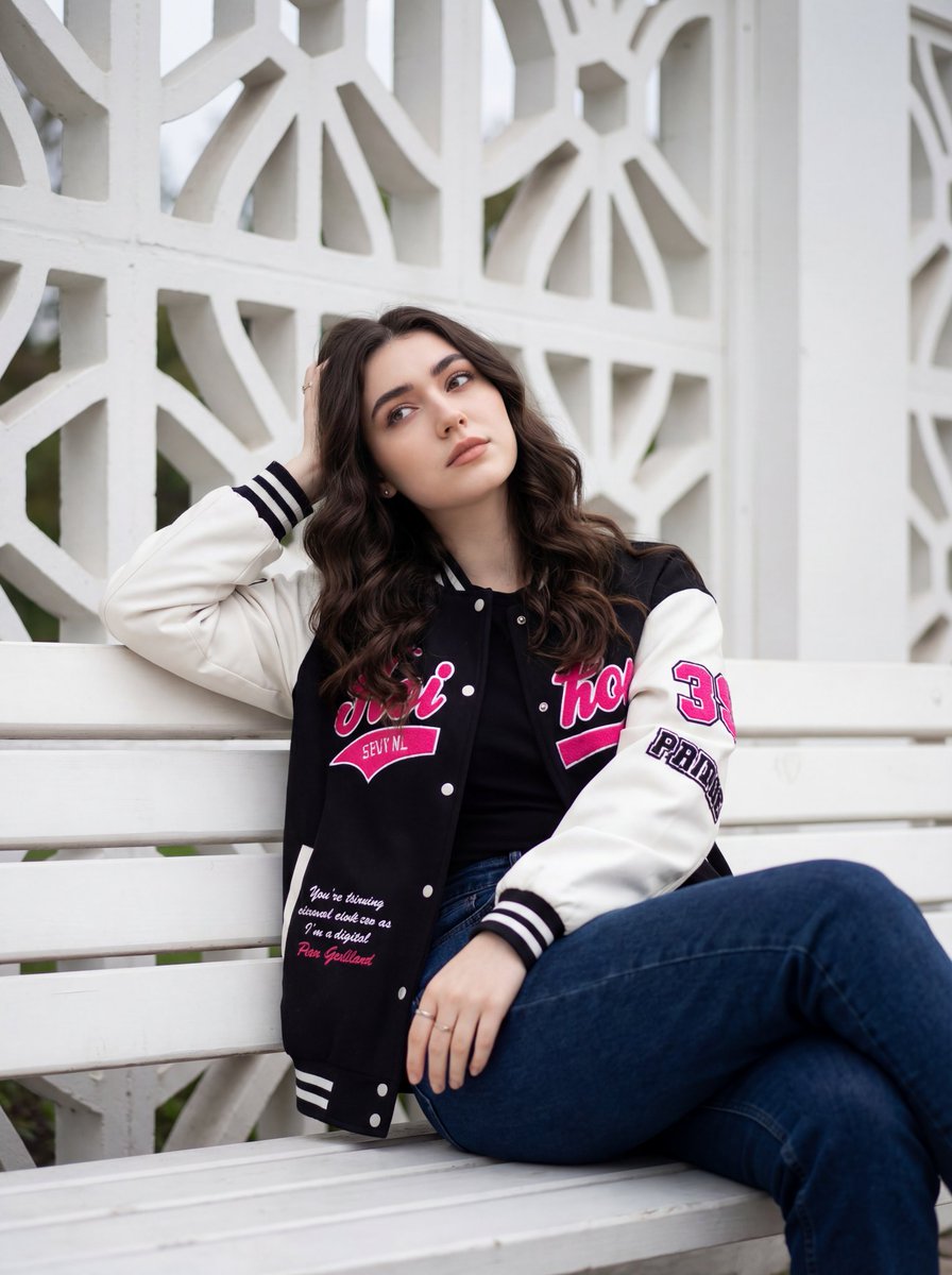 Young Woman Casual Sitting Pose