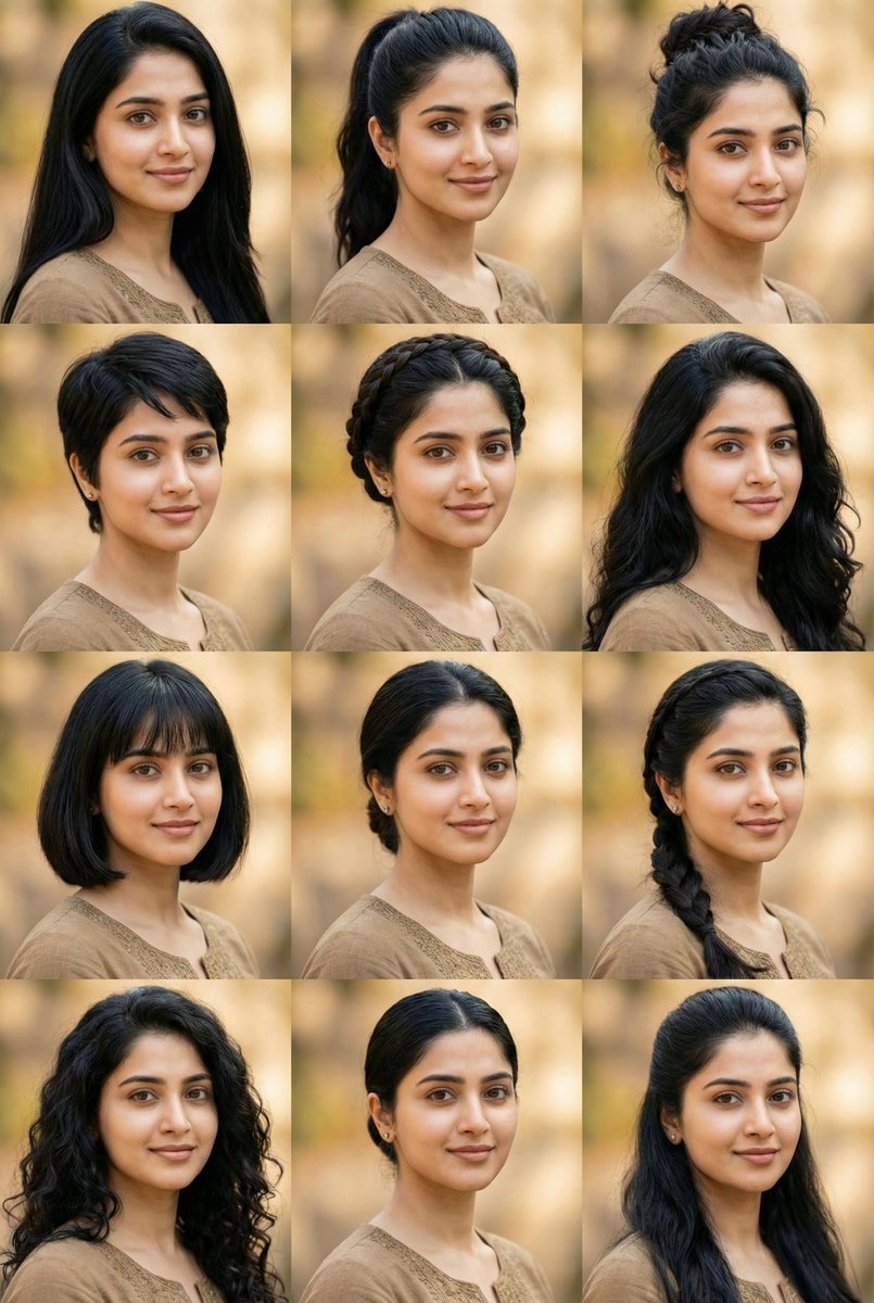 High Quality Photo Collage with 10 Hairstyles