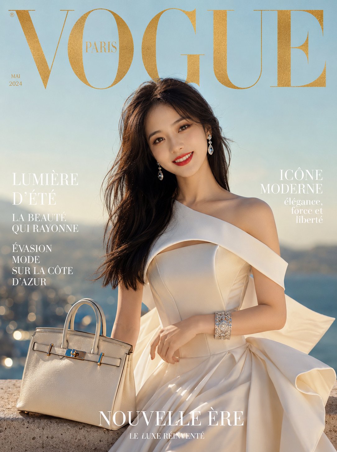 Surrealist Luxury Fashion Magazine Cover