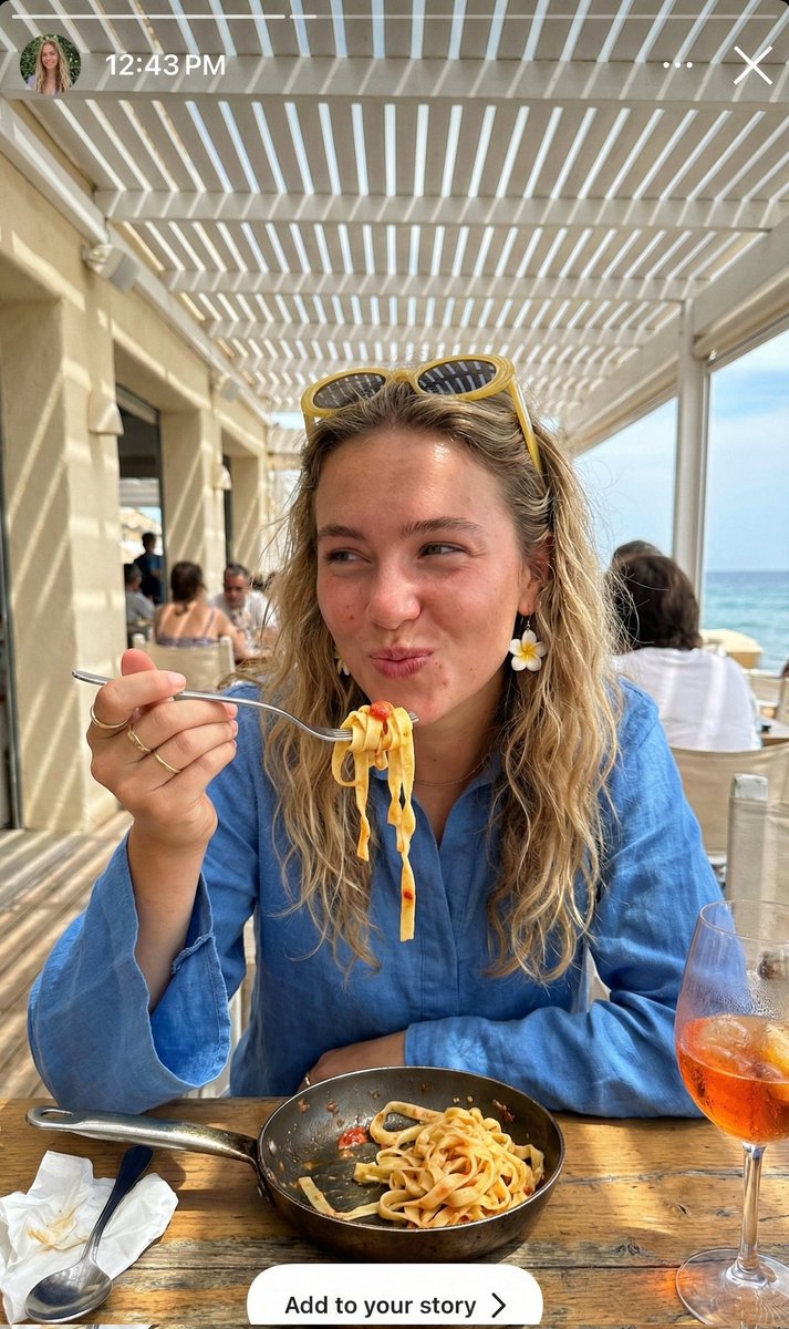 Ultra-realistic Candid Beachside Café Photo