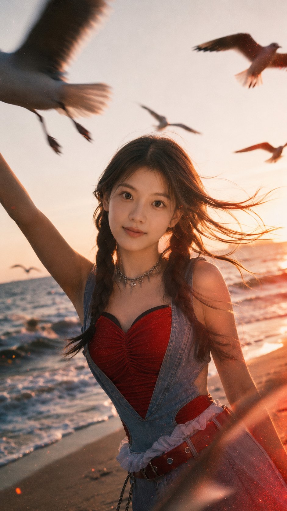 海边日落电影肖像