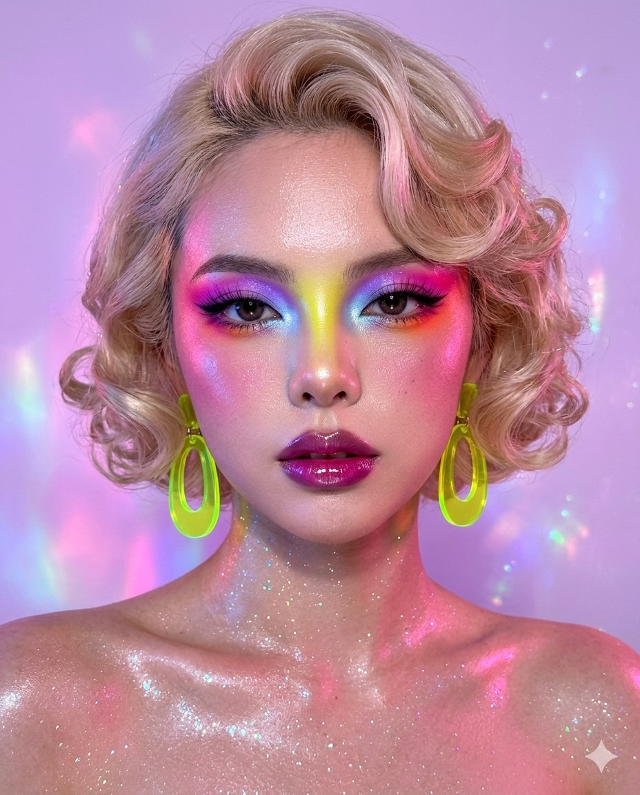 Hyper-realistic iPhone 17 Pro Dreamy Neon Beauty