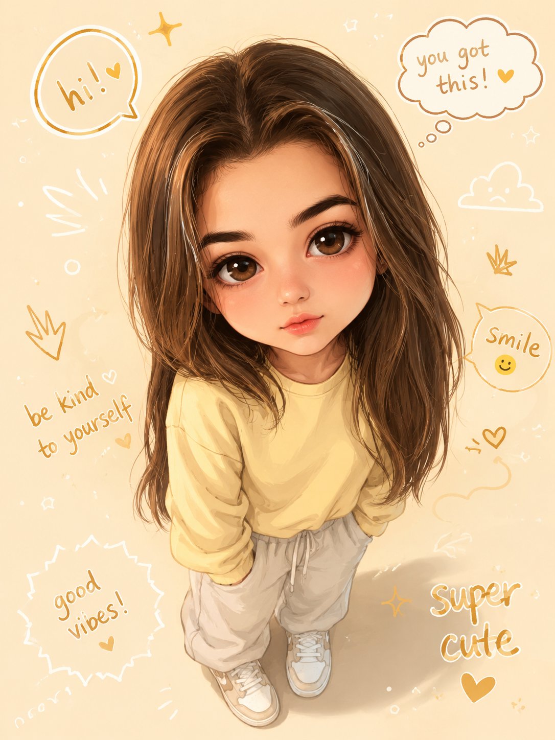 Cute Chibi Avatar with High Detail and Kawaii Aesthetic