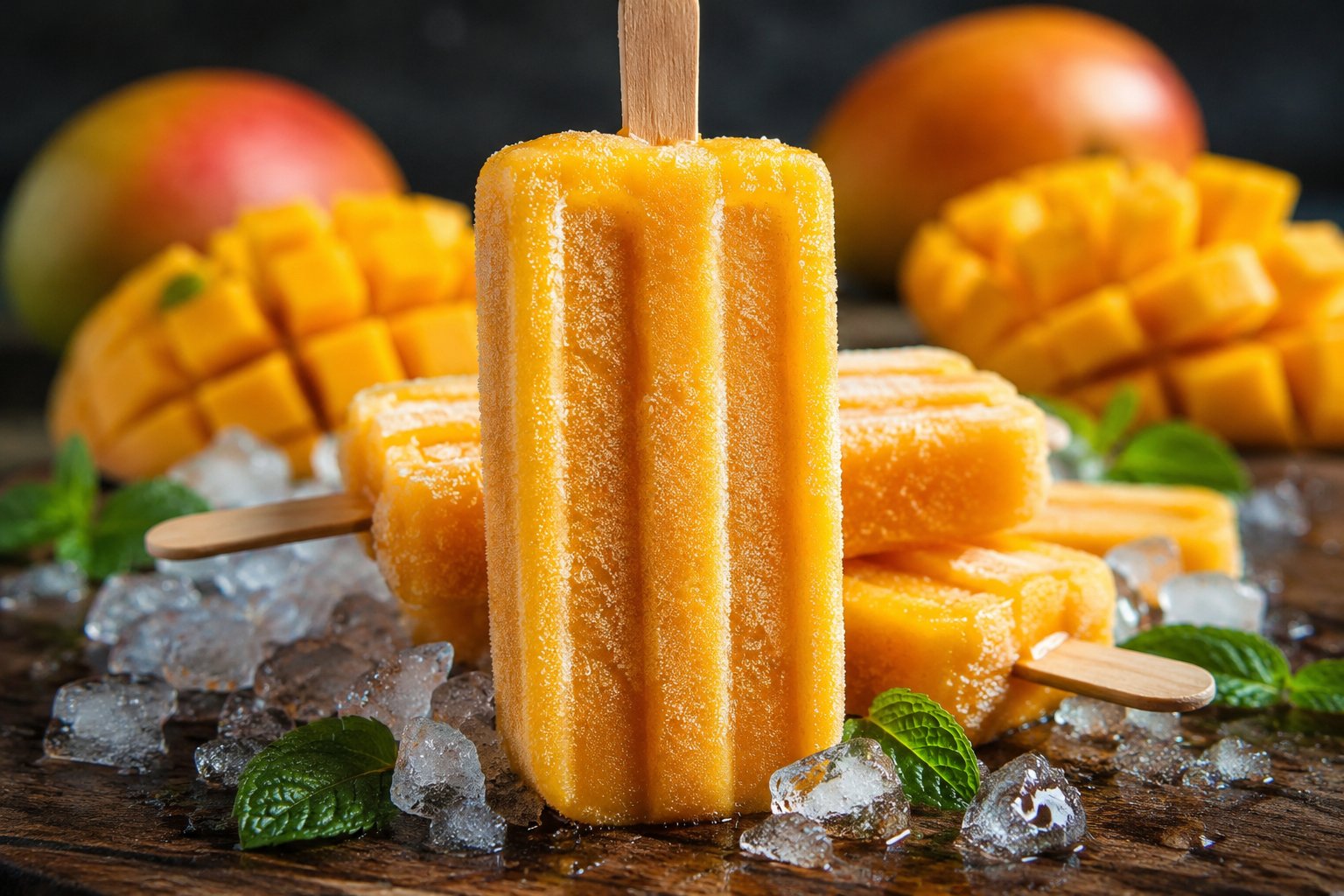 Ultra-Premium Mango Popsicle Cinematic Photography