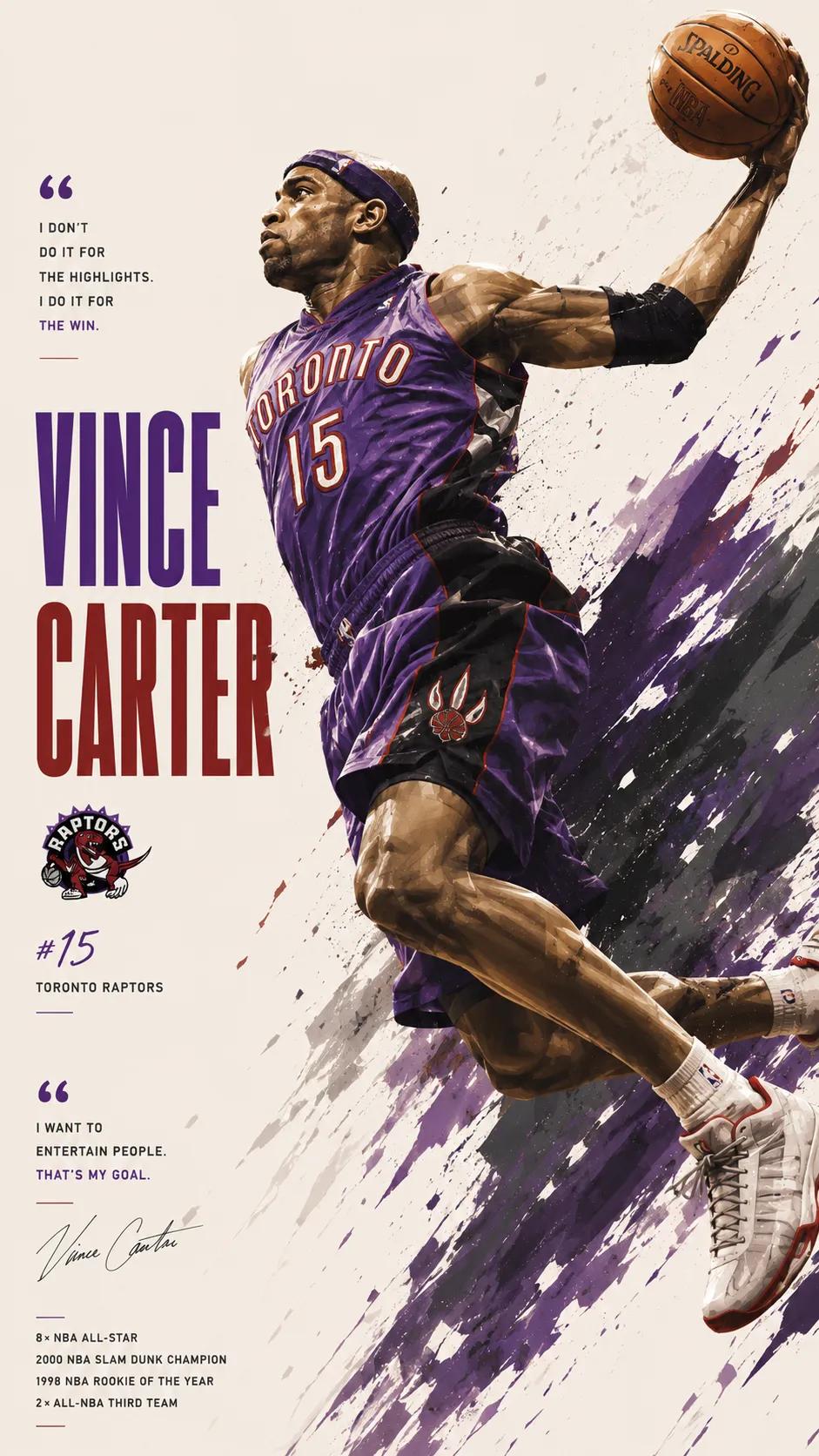Dynamic NBA Legend Poster Design & Sports Illustration