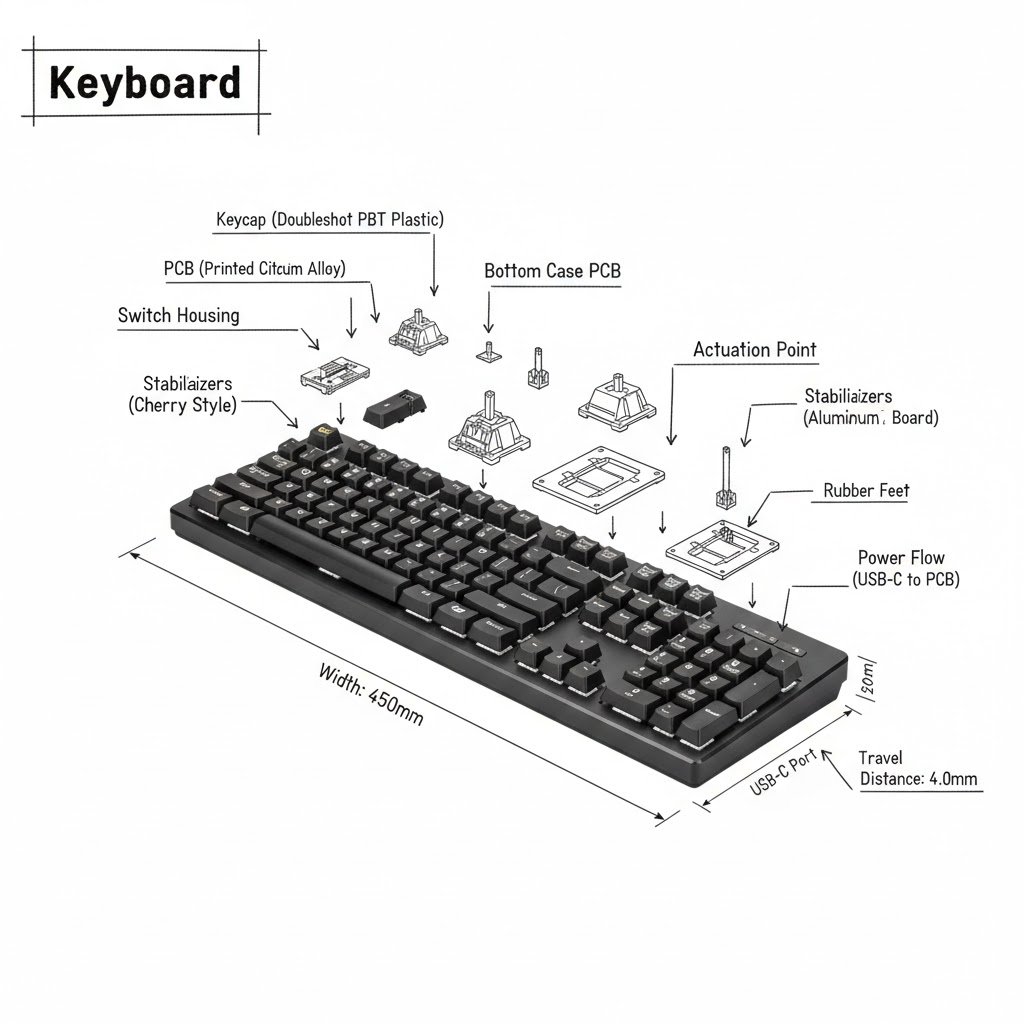 Realistic Object with Hand-Drawn Engineering Annotations
