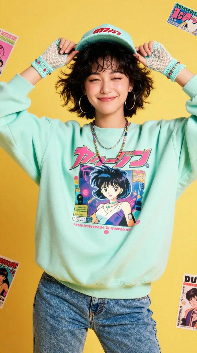 Cute Kawaii Japanese Fashion Photoshoot with Y2K Style