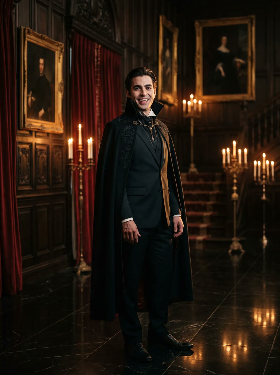 Profile / Avatar - Gothic Vampire Noble Portrait