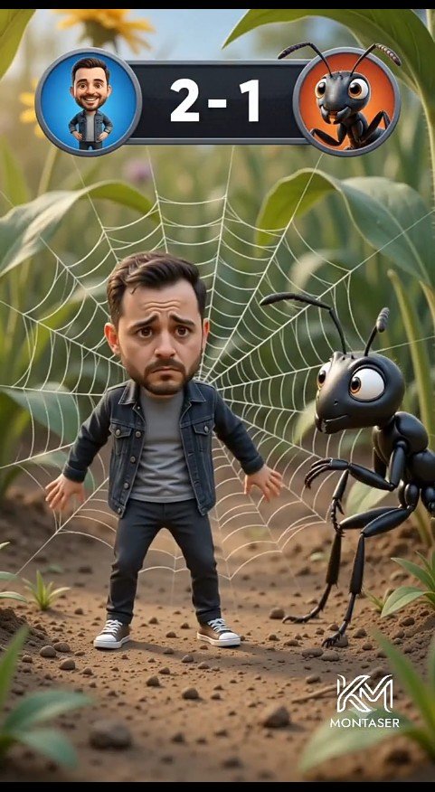 YouTube Thumbnail - Tiny Man vs Giant Ant Scoreboard Scene