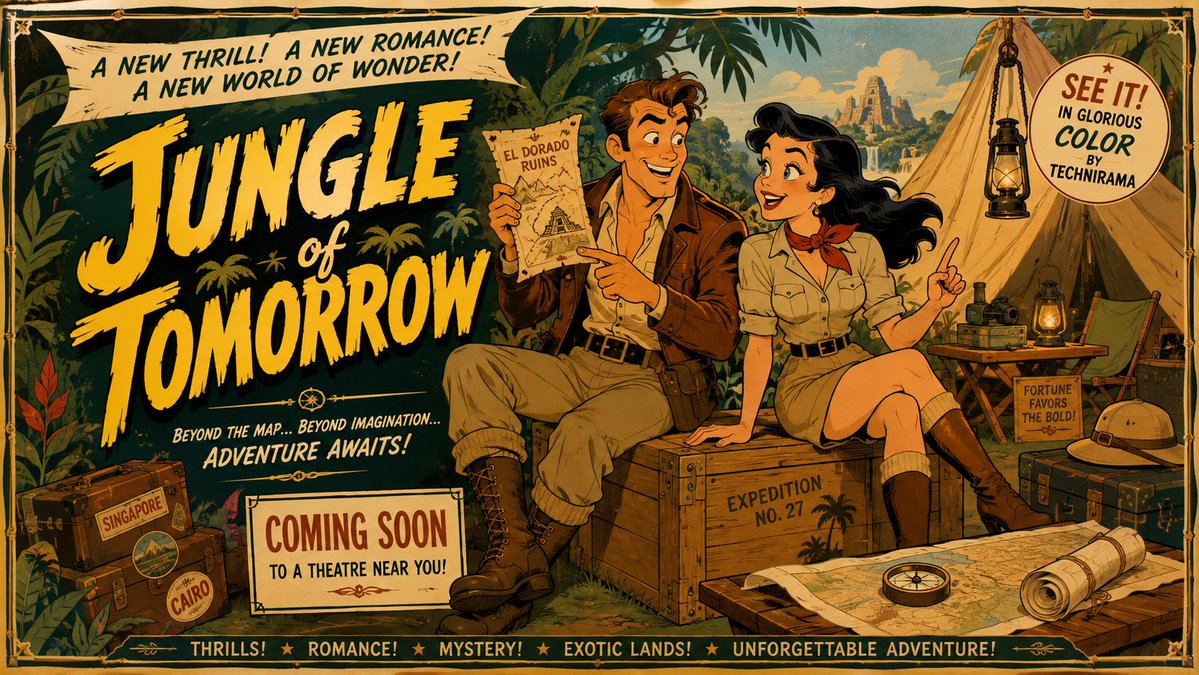 YouTube Thumbnail - Mid-Century Theatrical Cartoon Banner