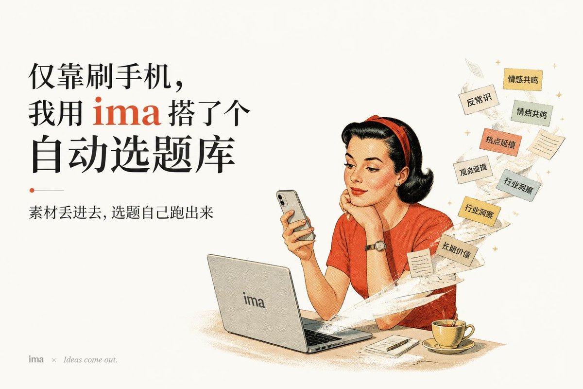 Product Marketing - Retro ima Topic Library Poster
