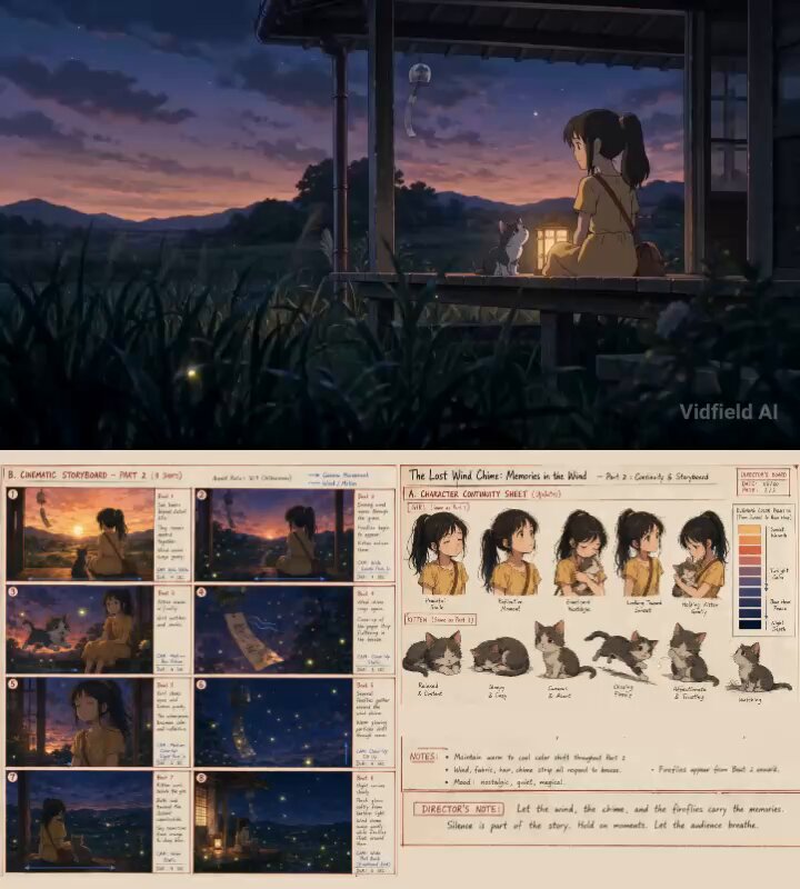 Emotional Anime Short Film Prompt